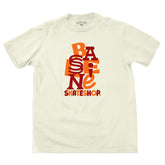 Baseline - New Stacked Logo Tee (Ivory/Red & Orange)